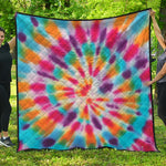 Bright Swirl Tie Dye Print Quilt