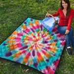 Bright Swirl Tie Dye Print Quilt