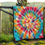 Bright Swirl Tie Dye Print Quilt