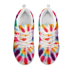 Bright Swirl Tie Dye Print White Sneakers