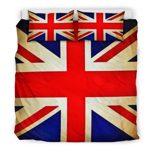 Bright Union Jack British Flag Print Duvet Cover Bedding Set GearFrost
