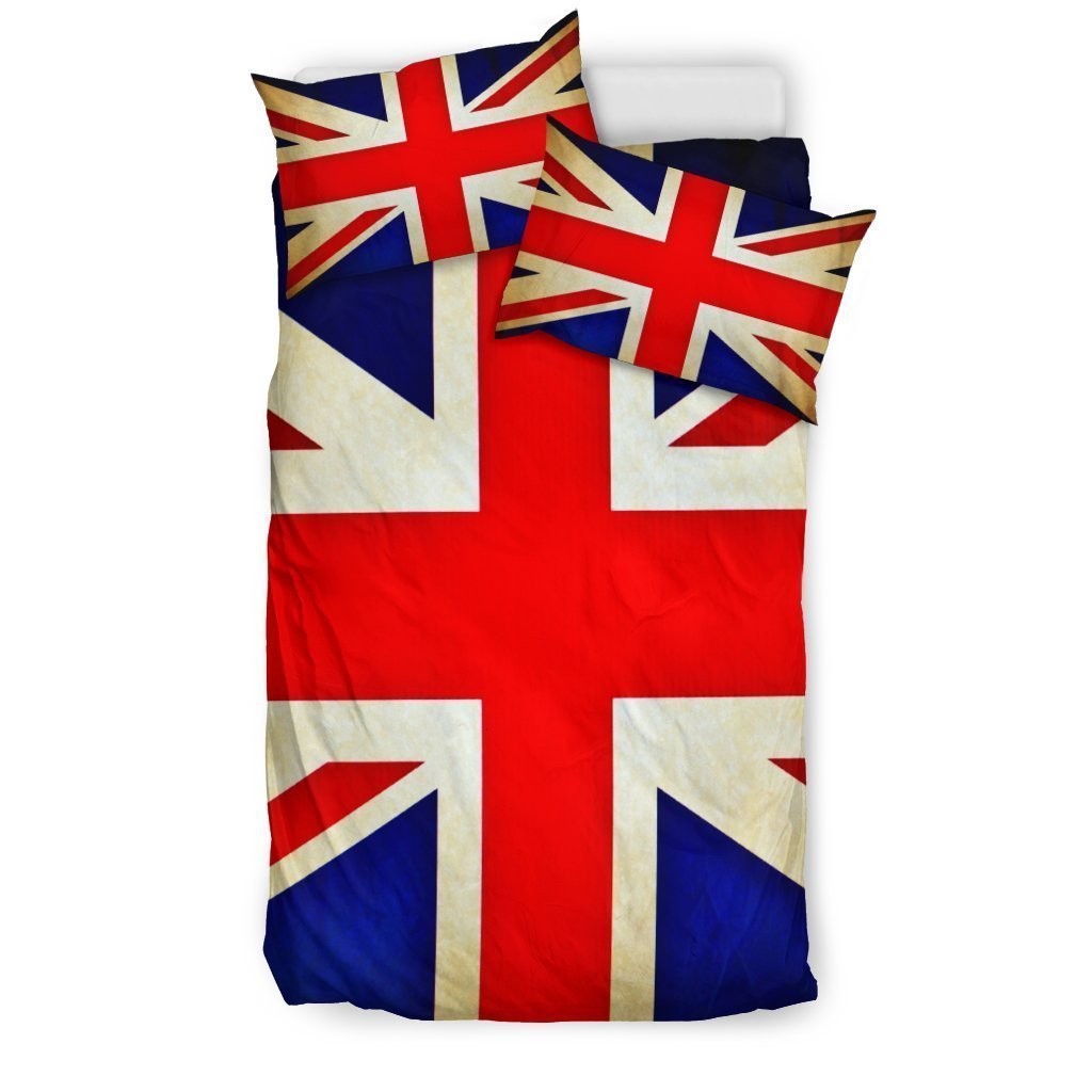 Bright Union Jack British Flag Print Duvet Cover Bedding Set GearFrost