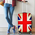 Bright Union Jack British Flag Print Luggage Cover
