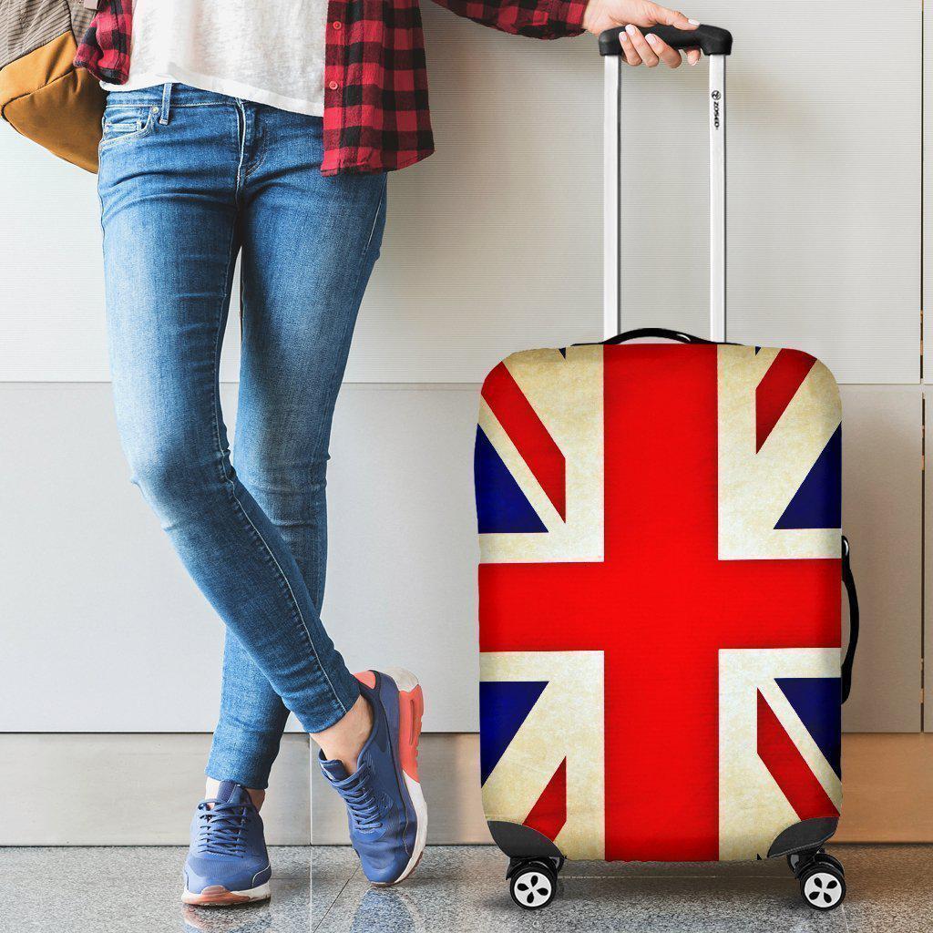 Bright Union Jack British Flag Print Luggage Cover GearFrost