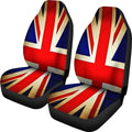 Bright Union Jack British Flag Print Universal Fit Car Seat Covers