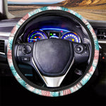 Bright Zig Zag Pineapple Pattern Print Car Steering Wheel Cover