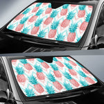 Bright Zig Zag Pineapple Pattern Print Car Sun Shade GearFrost