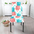 Bright Zig Zag Pineapple Pattern Print Dining Chair Slipcover