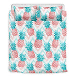 Bright Zig Zag Pineapple Pattern Print Duvet Cover Bedding Set