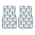 Bright Zig Zag Pineapple Pattern Print Front Car Floor Mats