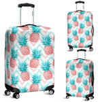 Bright Zig Zag Pineapple Pattern Print Luggage Cover GearFrost
