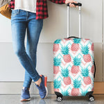 Bright Zig Zag Pineapple Pattern Print Luggage Cover GearFrost