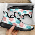 Bright Zig Zag Pineapple Pattern Print Mesh Knit Shoes