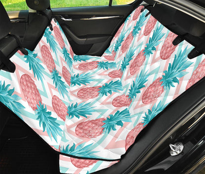 Bright Zig Zag Pineapple Pattern Print Pet Car Back Seat Cover