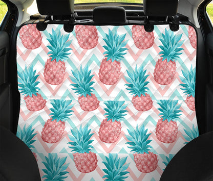 Bright Zig Zag Pineapple Pattern Print Pet Car Back Seat Cover