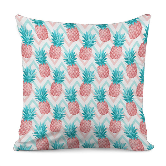 Bright Zig Zag Pineapple Pattern Print Pillow Cover