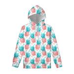 Bright Zig Zag Pineapple Pattern Print Pullover Hoodie