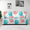 Bright Zig Zag Pineapple Pattern Print Sofa Cover