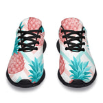 Bright Zig Zag Pineapple Pattern Print Sport Shoes GearFrost