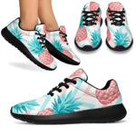 Bright Zig Zag Pineapple Pattern Print Sport Shoes GearFrost