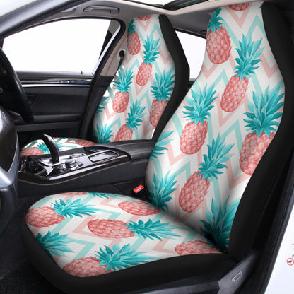 Bright Zig Zag Pineapple Pattern Print Universal Fit Car Seat Covers