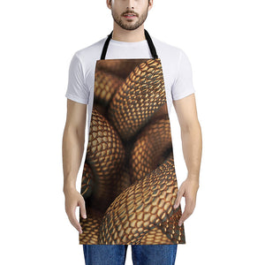 Bronze Snake Print Apron