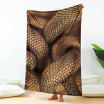 Bronze Snake Print Blanket