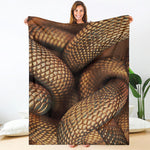 Bronze Snake Print Blanket