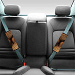 Bronze Snake Print Car Seat Belt Covers