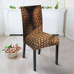 Bronze Snake Print Dining Chair Slipcover