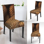 Bronze Snake Print Dining Chair Slipcover