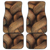 Bronze Snake Print Front and Back Car Floor Mats