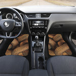 Bronze Snake Print Front and Back Car Floor Mats