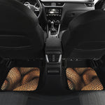 Bronze Snake Print Front and Back Car Floor Mats