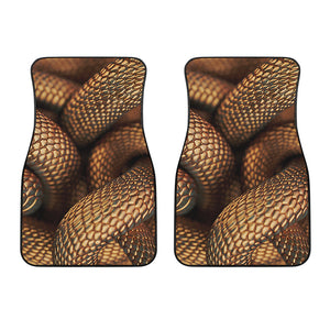 Bronze Snake Print Front Car Floor Mats