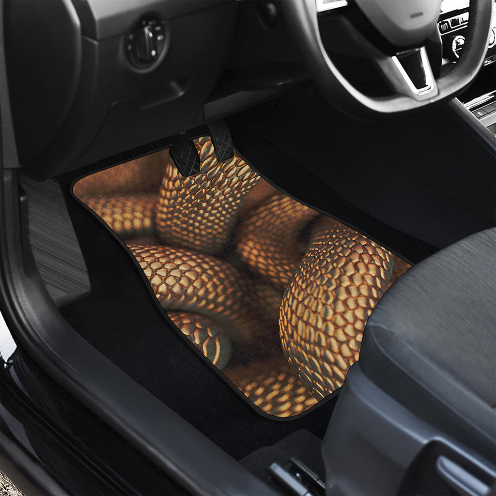 Bronze Snake Print Front Car Floor Mats