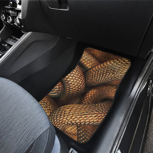 Bronze Snake Print Front Car Floor Mats