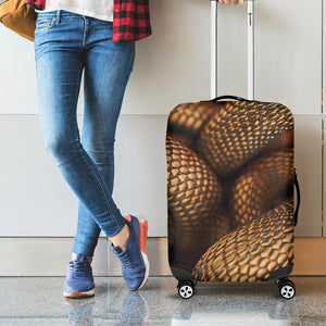 Bronze Snake Print Luggage Cover