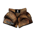 Bronze Snake Print Muay Thai Boxing Shorts
