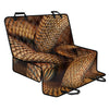 Bronze Snake Print Pet Car Back Seat Cover