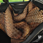Bronze Snake Print Pet Car Back Seat Cover