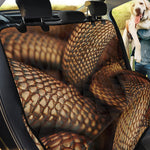 Bronze Snake Print Pet Car Back Seat Cover