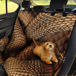 Bronze Snake Print Pet Car Back Seat Cover