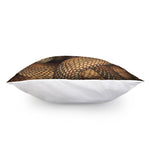 Bronze Snake Print Pillow Cover