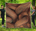 Bronze Snake Print Quilt