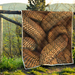 Bronze Snake Print Quilt