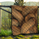 Bronze Snake Print Quilt