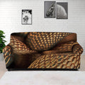 Bronze Snake Print Sofa Cover