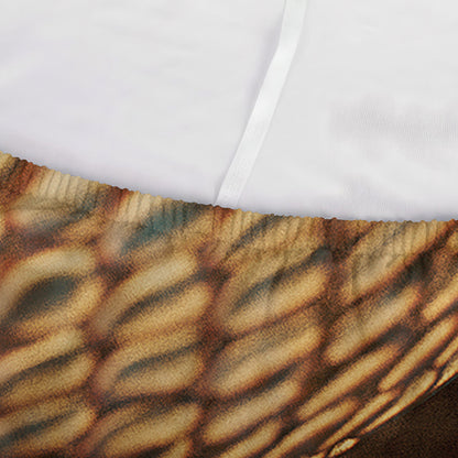 Bronze Snake Print Sofa Cover
