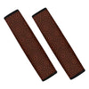 Brown Aboriginal Dot Pattern Print Car Seat Belt Covers